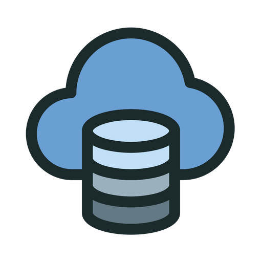 512x512 Data Backup Icon Of Colored Outline Style