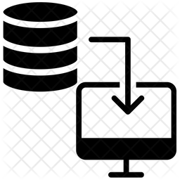 256x256 Data Backup Icon Of Glyph Style