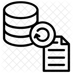 256x256 Data Backup Icon Of Line Style