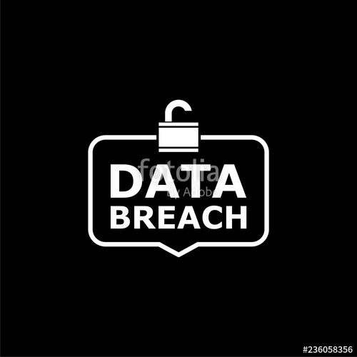 Data Breach Icon Or Logo On Dark Background Stock Photo 500x500 Data Breach Icon Or Logo On Dark Background Stock Photo