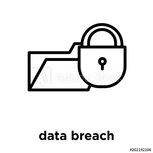 Data Breach Icon Isolated On White Background 500x500 Data Breach Icon Isolated On White Background