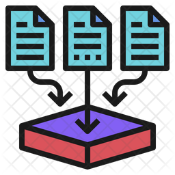 Data Collection Icon Of Colored Outline Style 256x256 Data Collection Icon Of Colored Outline Style
