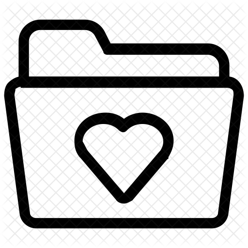 Favourite Folder Data Collection Icon Of Line Style 512x512 Favourite Folder Data Collection Icon Of Line Style