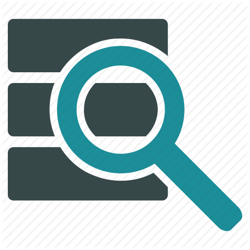 512x512 Database, Explore, Find, Lookup, Research, Search, Search Data Icon