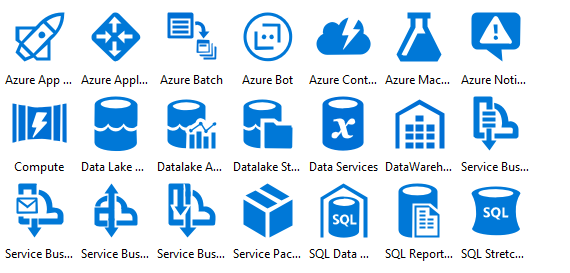 570x273 Full Set Of Microsoft Azure Icons