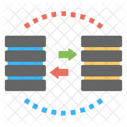 256x256 Data Migration Icon Of Flat Style