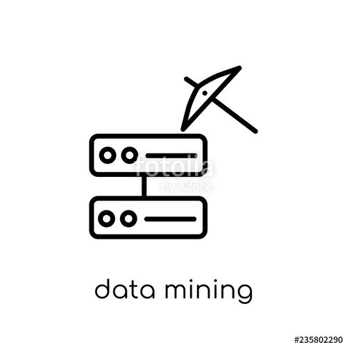 Data Mining Icon Trendy Modern Flat Linear Vector Data Mining I 500x500 Data Mining Icon Trendy Modern Flat Linear Vector Data Mining I