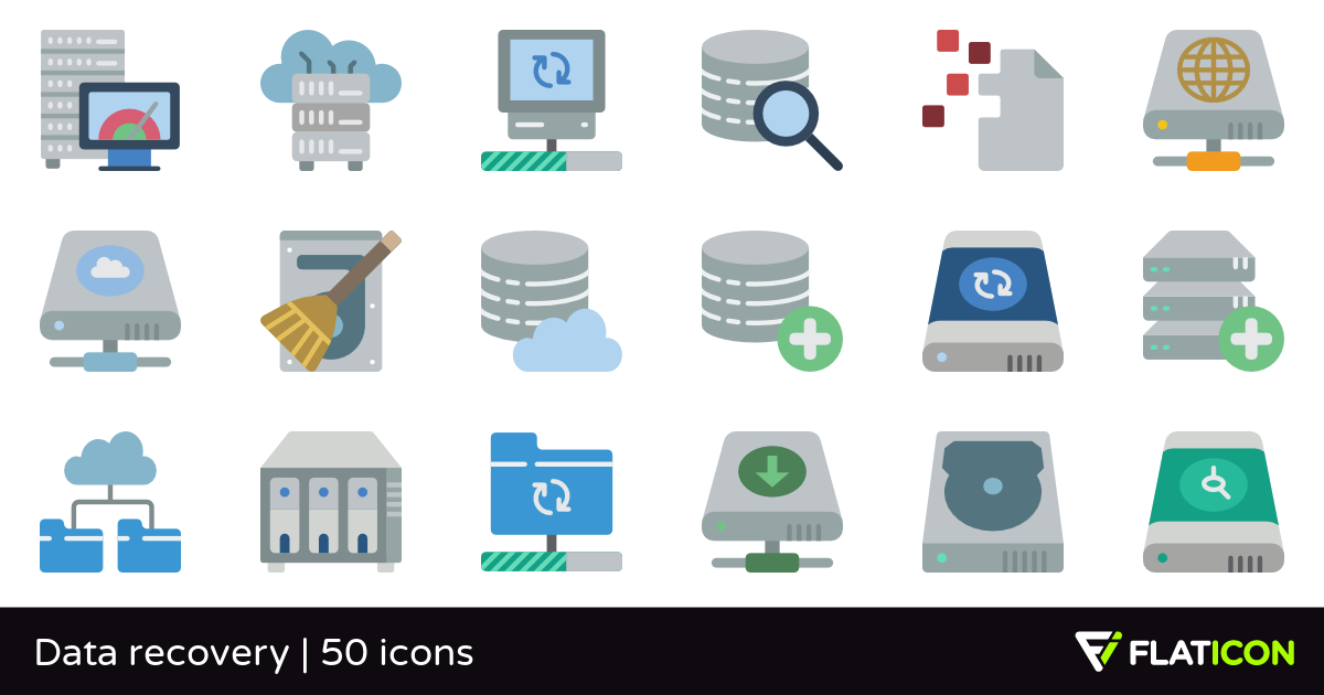 1200x630 Data Recovery Free Icons