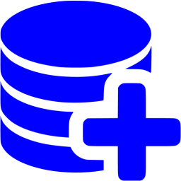 256x256 Blue Data Recovery Icon