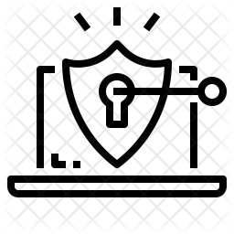 256x256 Data Security Icon Of Line Style