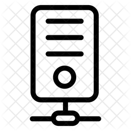 256x256 Data Server Network Icon Of Line Style