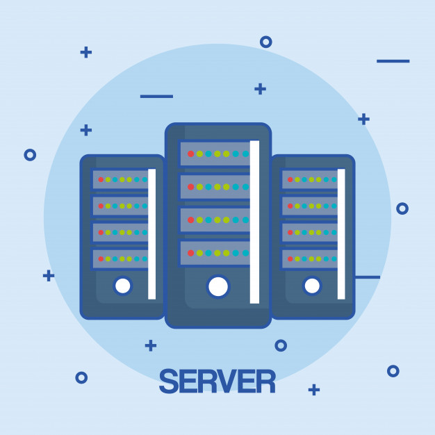 626x626 Server Data Center Storage Connection Communication Icon Vector