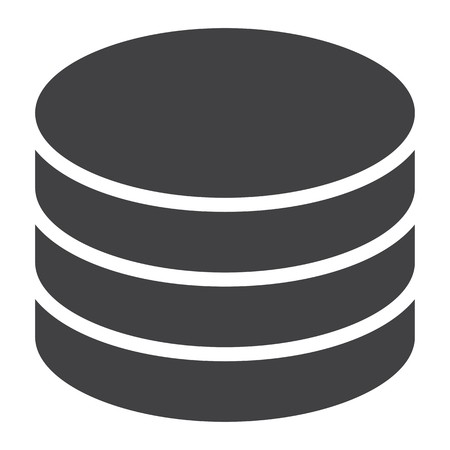 450x450 Data Storage Glyph Icon, Web And Mobile, Database Sign Vector