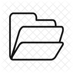 256x256 Directory, Document, Folder, Data Storage Icon Of Line Style