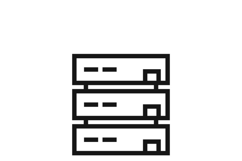 800x533 Server Or Computer Data Storage Vector Icon
