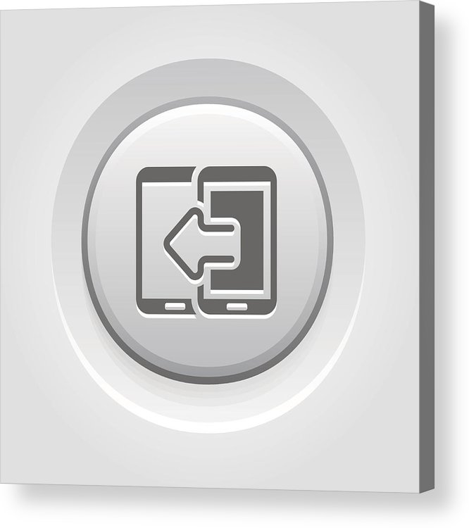 666x750 Data Transfer Icon Acrylic Print