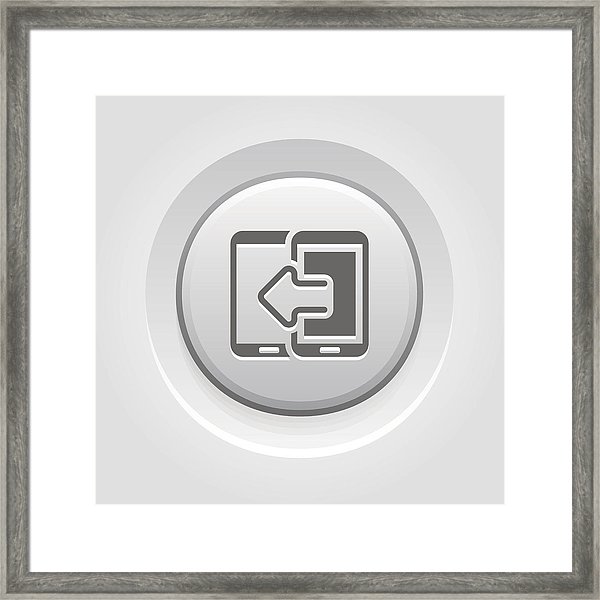 600x600 Data Transfer Icon Framed Print