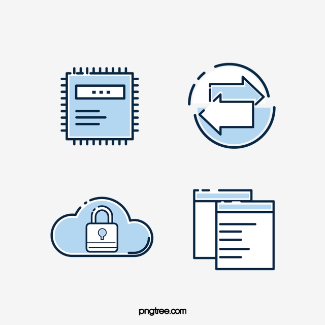640x640 Blue Cloud Data Transfer Icon, Blue, Line, Webpage Png And Vector