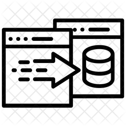 256x256 Data Transfer Icon Of Line Style