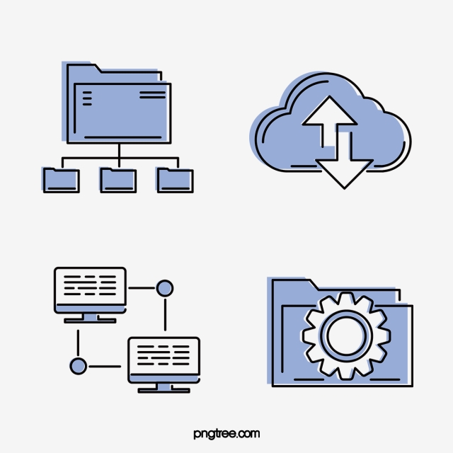 640x640 Blue Cloud Data Transfer Icon, Blue, Shared, Technology Png