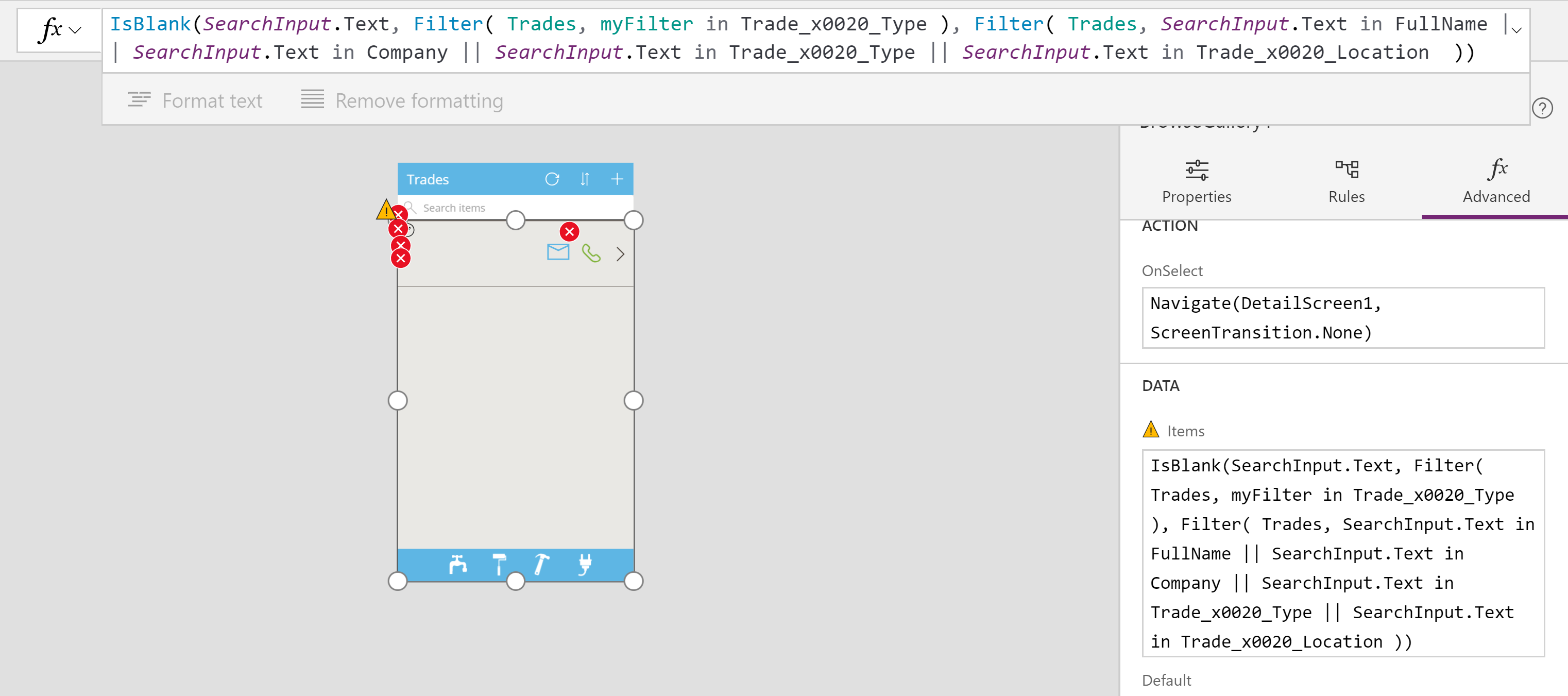 3044x1351 Solved Powerapps Clicking Icon Will Filter The List Based