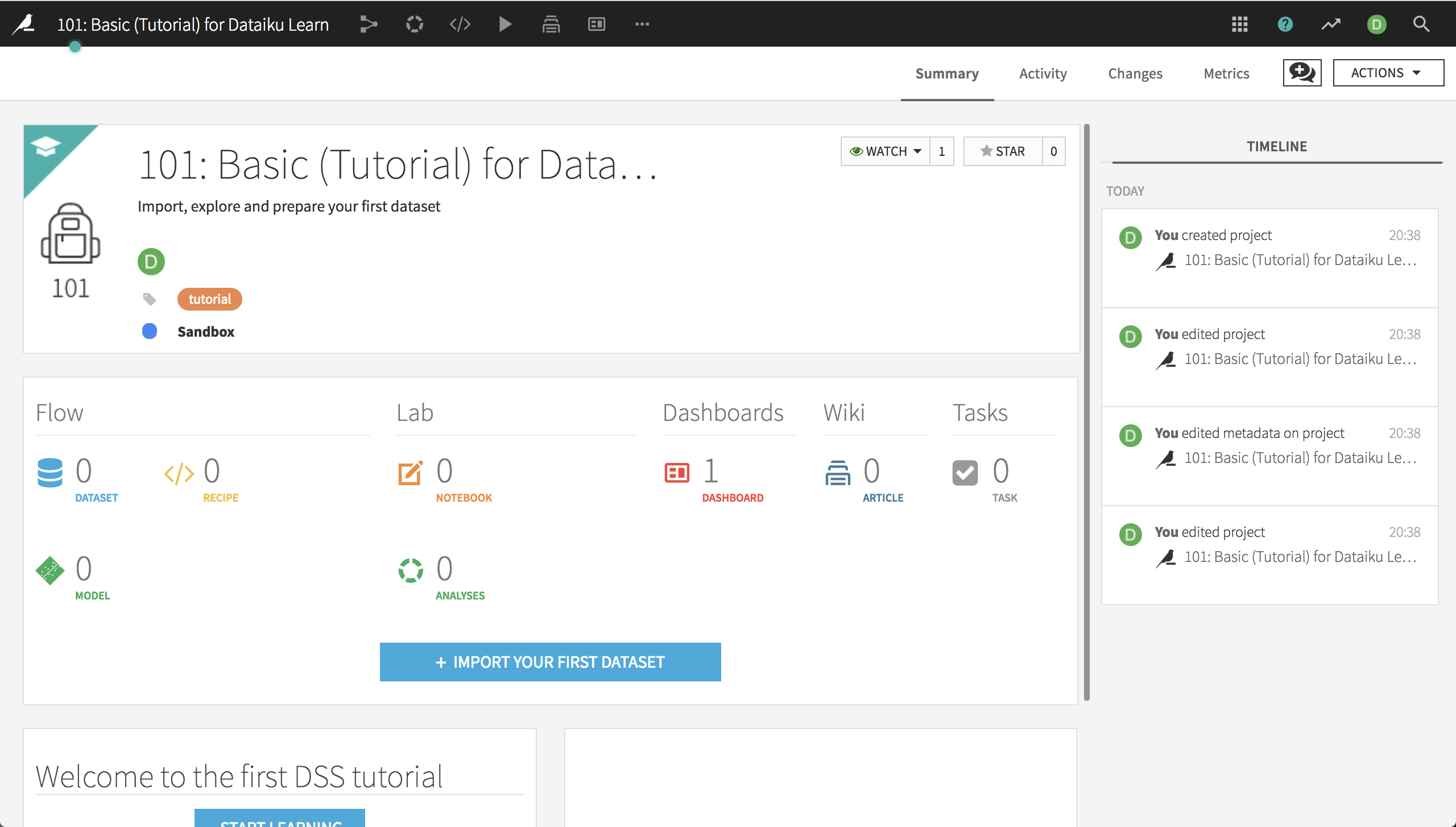 2560x1454 Basics Dataiku Academy Documentation