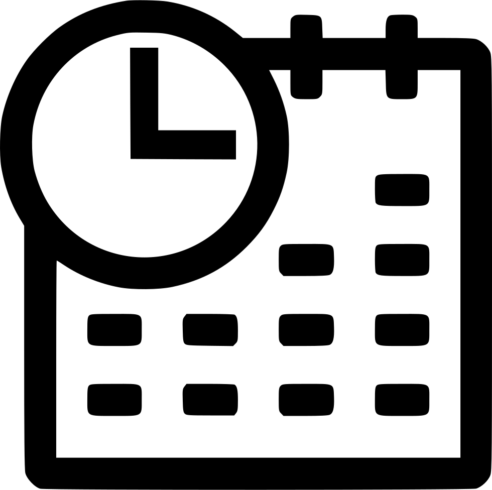 980x976 Date And Time Clock Png Icon Free Download