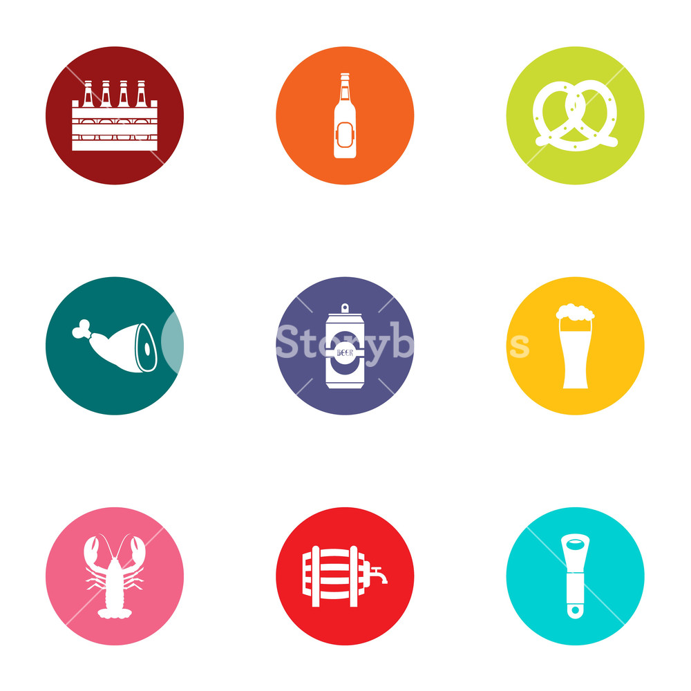 1000x1000 Date Of Birth Icons Set Flat Set Of Date Of Birth Vector Icons