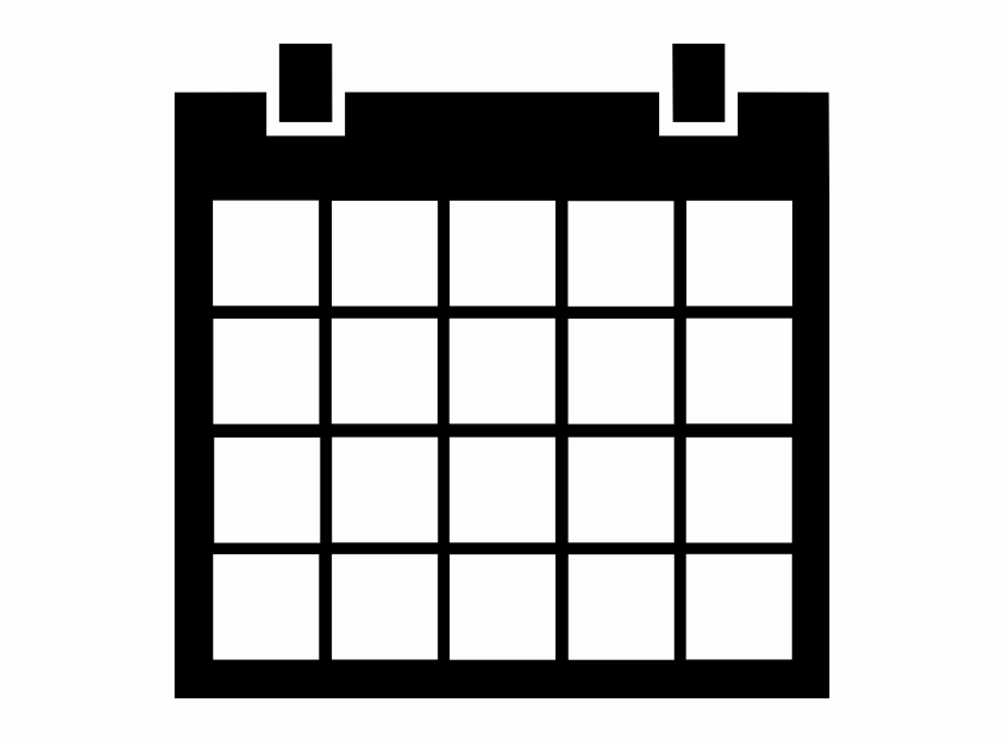 920x680 Empty Calendar Rubber Stamp