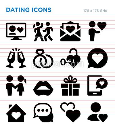 400x448 Dating Vector Icon Set