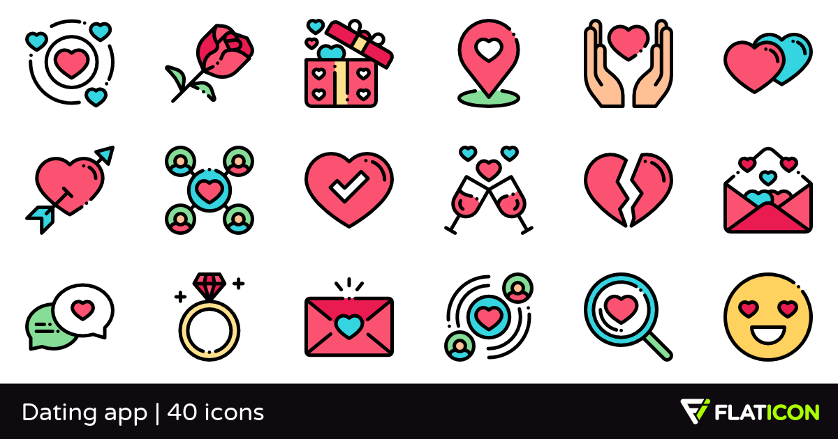 1200x630 Dating App Free Icons