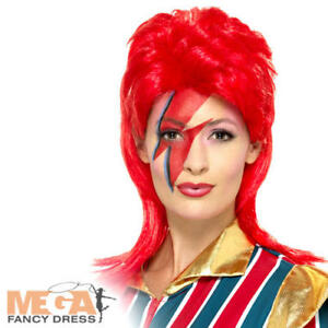 300x300 Space Superstar Wig Adult Fancy Dress Pop Icon David Bowie