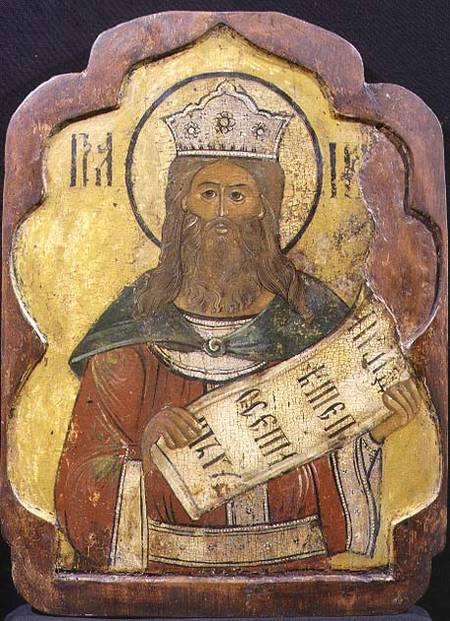 King David, Icon, Ukrainian 450x621 King David, Icon, Ukrainian