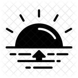 256x256 Dawn Icon Of Glyph Style