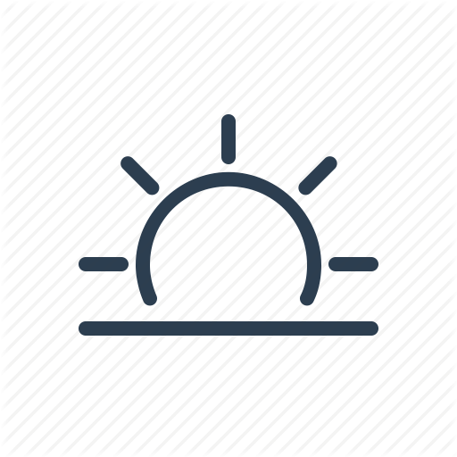 512x512 Dawn, Evening, Horizon, Morning, Sun, Sunrise, Sunset Icon