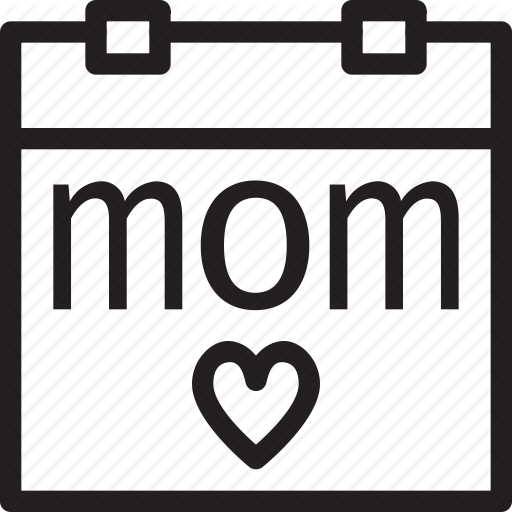 512x512 Calendar, Date, Heart, Love, Mother's Day, Valentine Icon