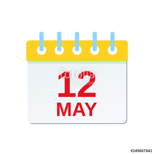 500x500 May Calendar Icon Mother's Day Reminder Calendar Vector