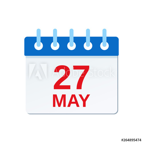 500x500 May Calendar Icon Memorial Day Usa Reminder Calendar Vector