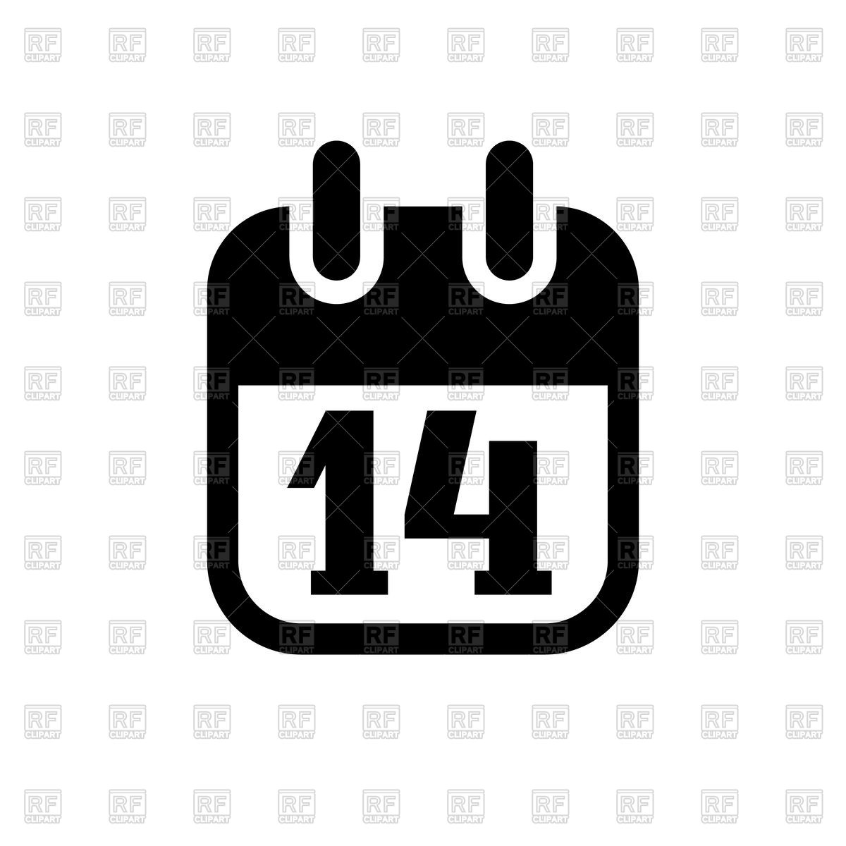 1200x1200 Valentine's Day Calendar Icon Vector Image Of Holiday