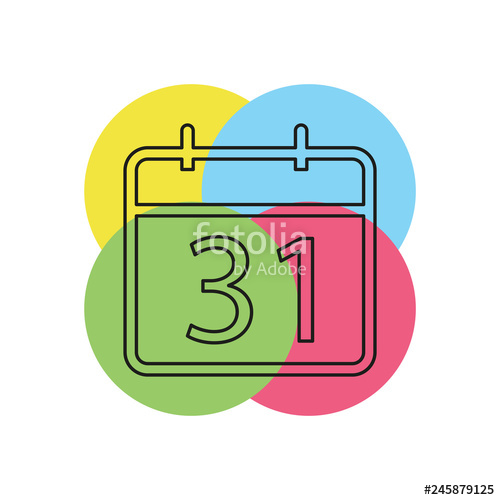 500x500 Day Calendar Icon Vector Stock Image And Royalty Free Vector