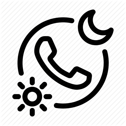 512x512 Call, Call Center, Day, Night, Phone, Support, Telephone Icon