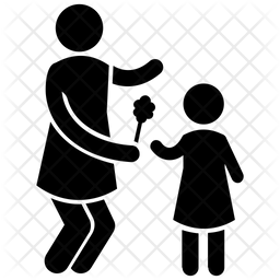 256x256 Daycare Icon Of Glyph Style