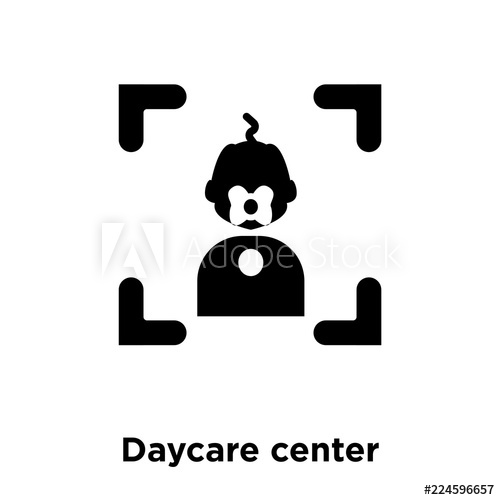 500x500 Daycare Center Icon Vector Isolated On White Background, Logo