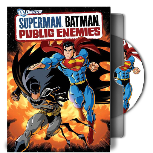 512x512 Dvd Folder Icon Superman Batman Public Enemies From Dc Universe