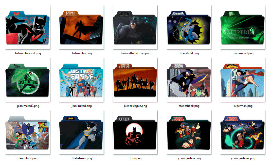 1095x664 Download Dc Shows Folder Icon Pack