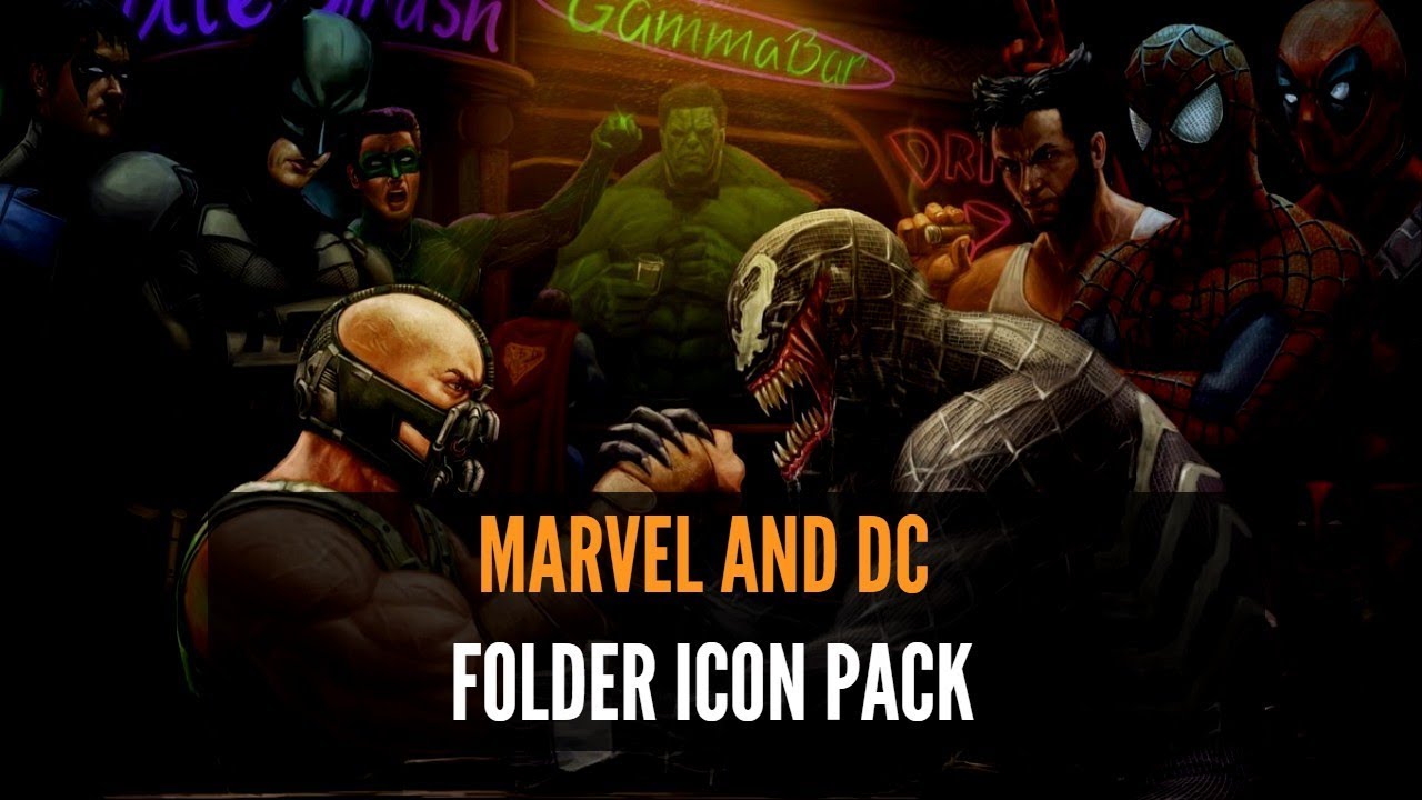 1280x720 Marvel And Dc Folder Collection Icon Pack For Pc