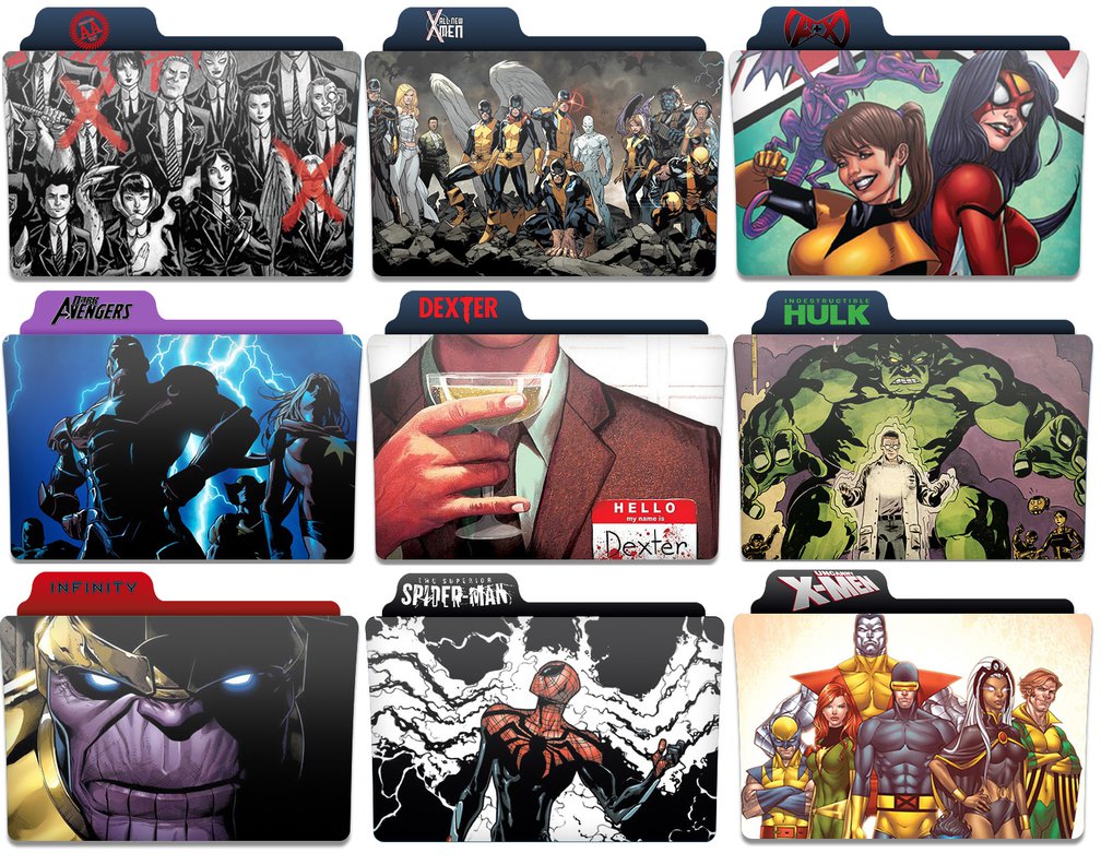 1008x792 Comicrack User Forum New Marvel Now Folder Icons