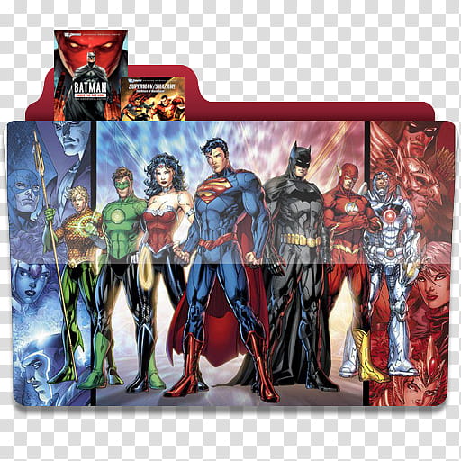 512x512 Dc Cartoon Movie Collection Folder For Icon, Dc Heroes Folder Icon