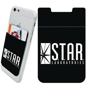 300x300 Icon Heroes Dc Comics Universe Star Labs Logo Phone Card Holder