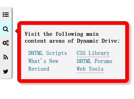 450x332 Jquery Plugin For Animated Side Icon Menu